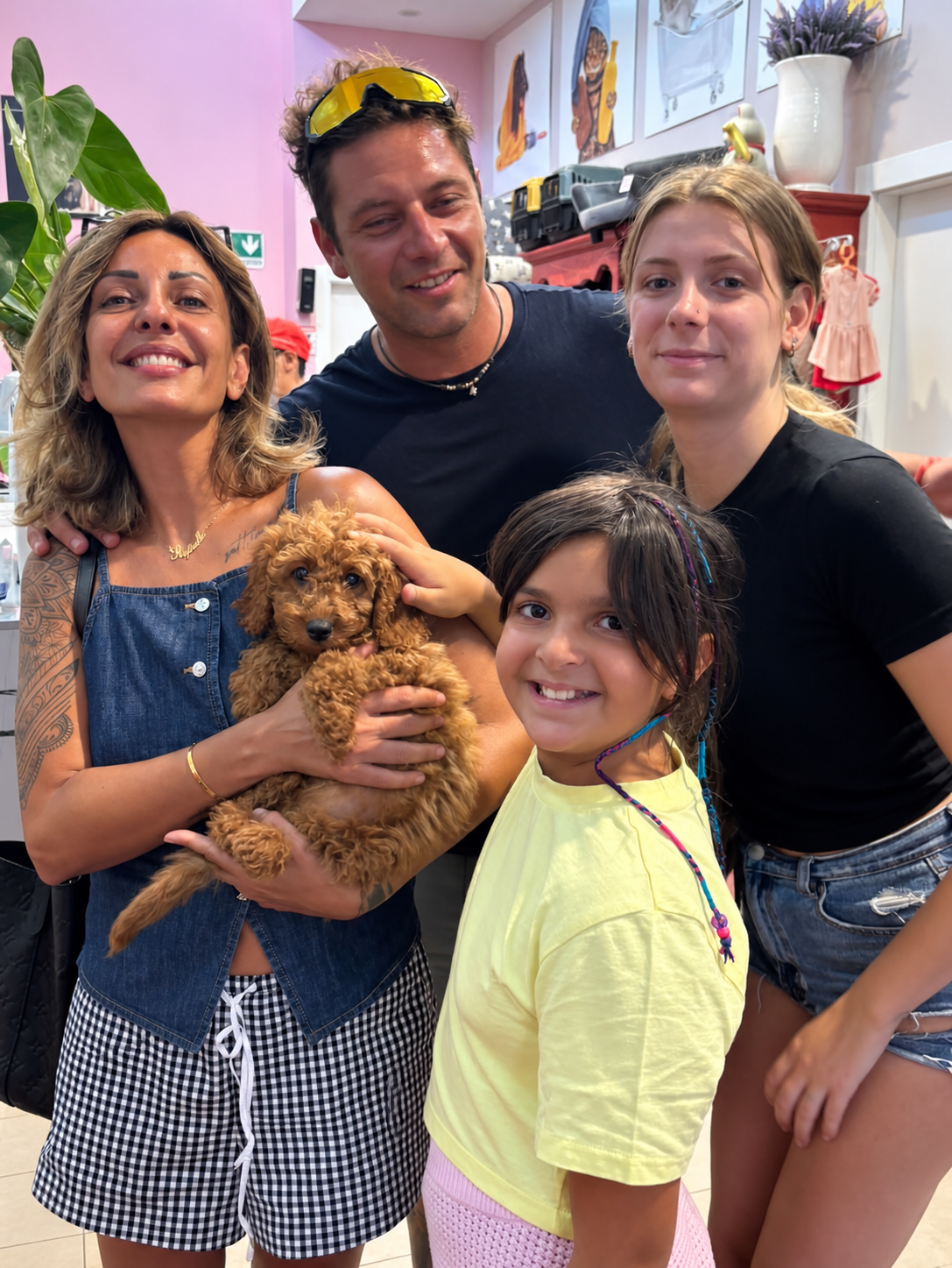 Caniche Genève : une famille rencontre son chiot